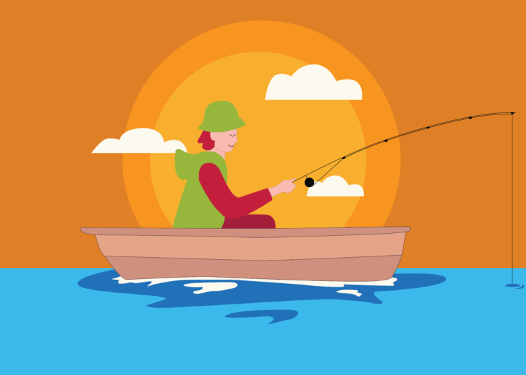 Woman Fishing