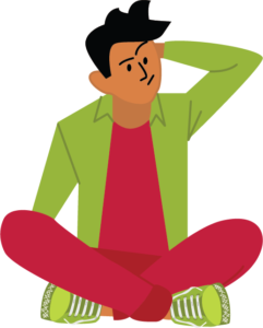 Man sitting and thinking